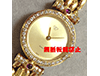 K18無垢時計 ダイヤルビーベゼル レディース時計